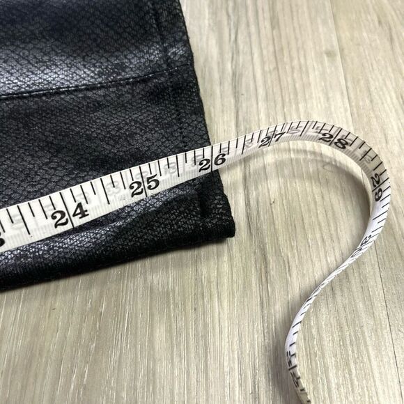 Liverpool Leggings Women’s 14 Black Faux Leather Crackled Snake Print - Picture 6 of 6